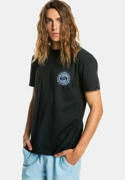 Acheter 👏 Quiksilver CIRCLE GAME - T-shirt Imprimé - Black 👏 -Quiksilver Soldes Boutique 014dac56d5b24961be5f98ef6848e417