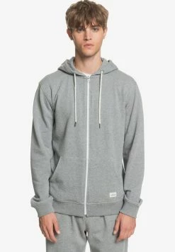 Le moins cher 🤩 Quiksilver MIT REISSVERSCHLUSS FÜR MÄN - Sweat à Capuche Zippé - Light Grey Heather 🧨