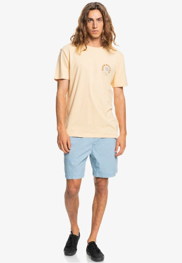 Le moins cher 😀 Quiksilver SIMPLE SCRIPT - T-shirt Imprimé - Almond Cream Heather 👏 2 Le moins cher 😀 Quiksilver SIMPLE SCRIPT - T-shirt Imprimé - Almond Cream Heather 👏 – Image 2