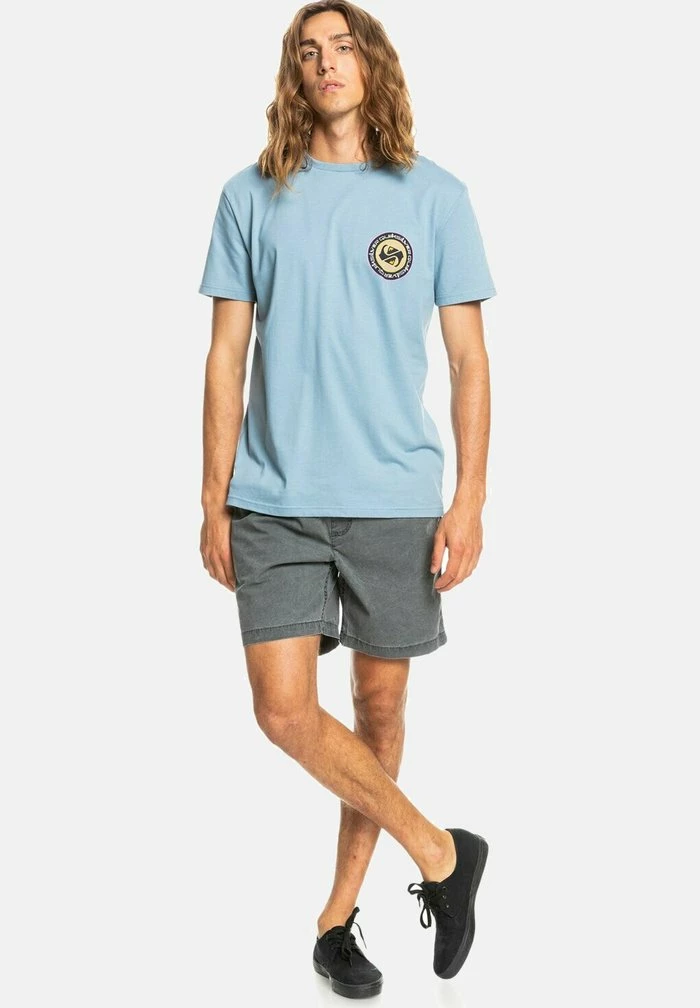 Bon marché 🎉 Quiksilver CIRCLE GAME - T-shirt Imprimé - Faded Denim 👍 2 Bon marché 🎉 Quiksilver CIRCLE GAME - T-shirt Imprimé - Faded Denim 👍 – Image 2