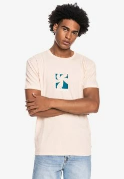 Acheter ⭐ Quiksilver BIG ISLAND - T-shirt Imprimé - Almond Cream 🤩