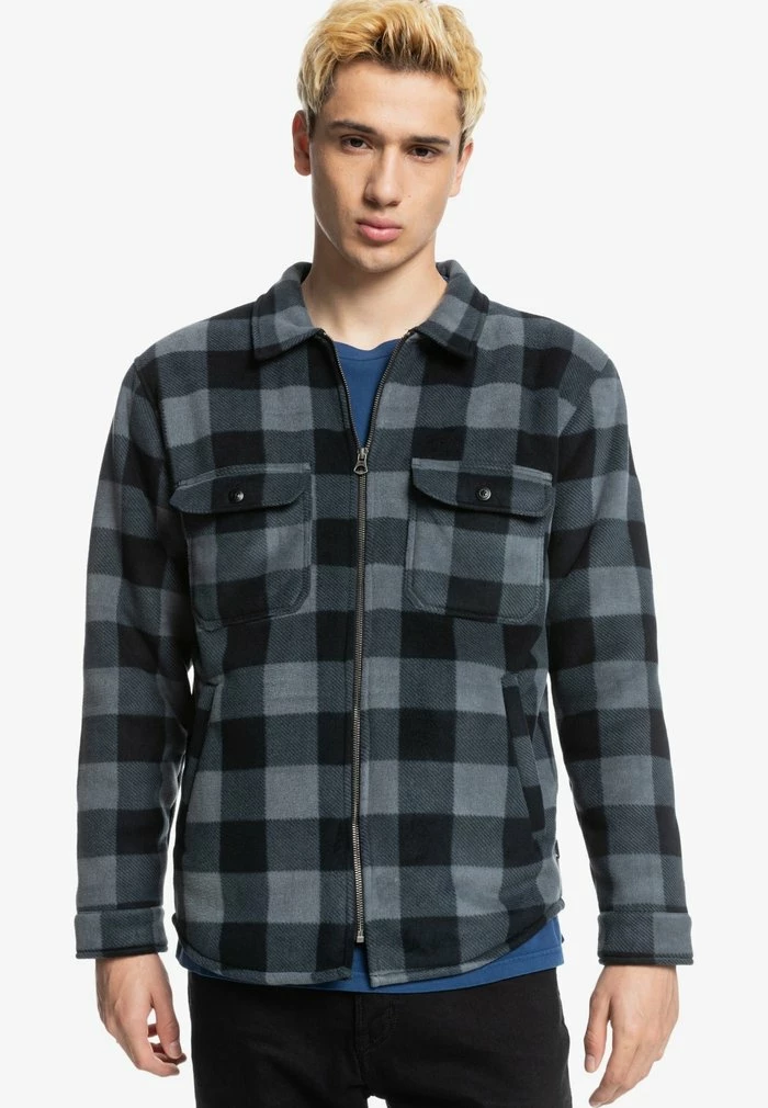 Remise 🌟 Quiksilver Chemise - Black Tolala Plaid 👏 1 Remise 🌟 Quiksilver Chemise - Black Tolala Plaid 👏