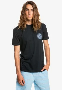 Acheter 👏 Quiksilver CIRCLE GAME - T-shirt Imprimé - Black 👏