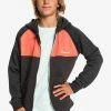 Vente flash 🤩 Quiksilver EASY DAY - Sweat à Capuche Zippé - Cherry Tomato ✨