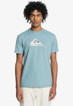 Grosses soldes đ Quiksilver COMP LOGO SS - T-shirt Imprimé - Citadel Blue đ€©