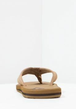 Nouveau 👏 Quiksilver CARVER - Tongs - Brown 🧨 -Quiksilver Soldes Boutique 08192046c0734d468d47220036939f74