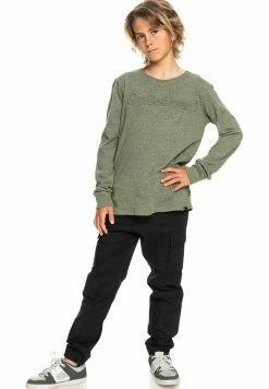 Grosses soldes 🎁 Quiksilver NEW SLANG - T-shirt à Manches Longues - Green 🔥