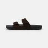 Bon marché 💯 Quiksilver RIVI - Mules - Brown/black ✔️