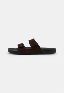Bon marché 💯 Quiksilver RIVI - Mules - Brown/black ✔️