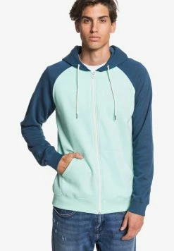 Tout neuf 🔥 QUIKSILVER™ EVERYDAY - KAPUZENPULLI MIT REISSVERSCHLUSS FÜR MÄNNE - Sweat à Capuche Zippé - Beach Glass 🎉