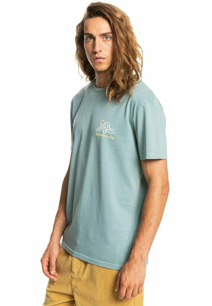 Remise ✔️ Quiksilver SLOW MOVER - T-shirt Imprimé - Sea Pine ❤️ 4 Remise ✔️ Quiksilver SLOW MOVER - T-shirt Imprimé - Sea Pine ❤️ – Image 4