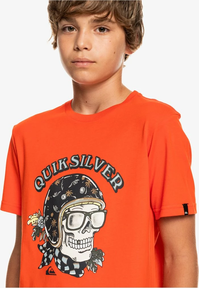 Remise 🎁 Quiksilver SKULL TROOPER SS YTH - T-shirt Imprimé - Cherry Tomato 👍 4 Remise 🎁 Quiksilver SKULL TROOPER SS YTH - T-shirt Imprimé - Cherry Tomato 👍 – Image 4