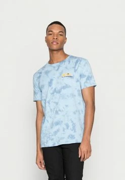 Sortie 🛒 Quiksilver SLOW DIVE - T-shirt Imprimé - Faded Denim 👏