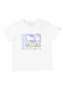 Budget 🤩 Quiksilver SHORT SLEEVE - T-shirt Imprimé - White ✨
