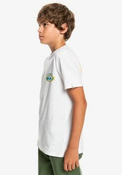 Le moins cher 🎉 Quiksilver T-shirt Imprimé - White ✨ -Quiksilver Soldes Boutique 0f83c885a18744f6b85cbc1760e2933a