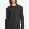 Le moins cher 🔔 Quiksilver HOIAN - T-shirt à Manches Longues - Tarmac 🛒