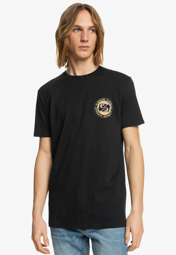 Grosses soldes ❤️ Quiksilver GOLDEN RECORD - T-shirt Imprimé - Black 🤩 1 Grosses soldes ❤️ Quiksilver GOLDEN RECORD - T-shirt Imprimé - Black 🤩