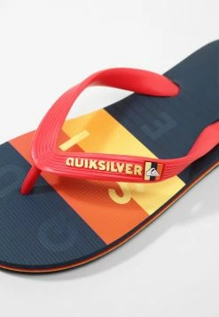 Promo 🌟 Quiksilver MOLOKAI WORD BLOCK - Tongs - Black/red/blue ⌛ -Quiksilver Soldes Boutique 1a26fe7f8e1d43b8932314713d2376c8