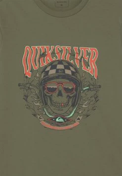 De gros 😍 Quiksilver BIKER SKULL - T-shirt Imprimé - Four Leaf Clover 🔔 -Quiksilver Soldes Boutique 1ca5251410794455a21dd91ff96b3fe9