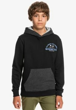 Grosses soldes 🎁 Quiksilver OPEN SPOT HOOD YOUTH - Sweatshirt - Black 🎉