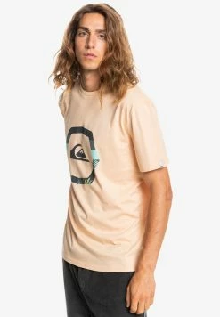 Promo 🎉 Quiksilver UP RISE - T-shirt Imprimé - Almond Cream ⌛ -Quiksilver Soldes Boutique 2011f375b0634ecb9326e8697c94166d