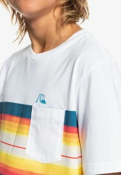 Meilleure vente 🎁 Quiksilver T-shirt Imprimé - White ✔️ -Quiksilver Soldes Boutique 20eb57499d0c41fabaa7f079b7aee091