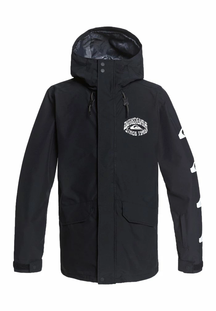 Tout neuf 🛒 Quiksilver Veste Imperméable - True Black 💯 1 Tout neuf 🛒 Quiksilver Veste Imperméable - True Black 💯