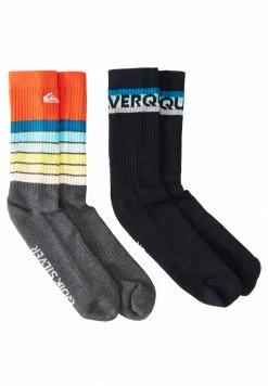 Remise 💯 Quiksilver 2 PACK - Chaussettes - Charcoal Heather 🌟