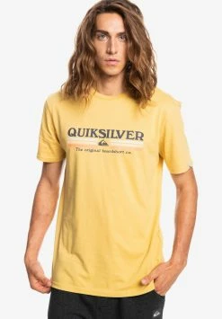 Top 10 💯 Quiksilver LINED UP - T-shirt Imprimé - Rattan ⭐