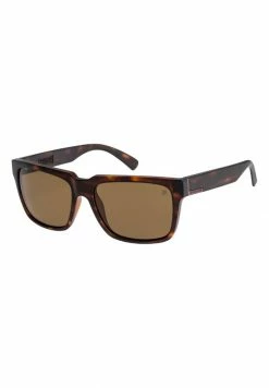 Remise 🎉 Quiksilver BRUISER - Lunettes De Soleil - Matte Tortoise/ Brown Polarize ❤️