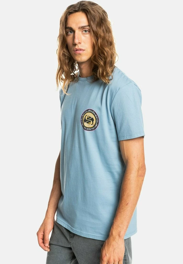 Bon marché 🎉 Quiksilver CIRCLE GAME - T-shirt Imprimé - Faded Denim 👍 4 Bon marché 🎉 Quiksilver CIRCLE GAME - T-shirt Imprimé - Faded Denim 👍 – Image 4