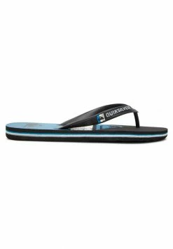 De gros 🎉 Quiksilver Tongs - Black/blue/black 🌟 -Quiksilver Soldes Boutique 28e7fc59a97e4b92995599eb903cf226