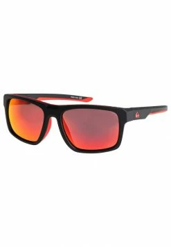 De gros 🛒 Quiksilver BLENDER - Lunettes De Soleil - Matt Black/ml Red ⭐