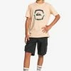 Promo 🎉 Quiksilver UPRISE SS YTH - T-shirt Imprimé - Almond Cream ⌛