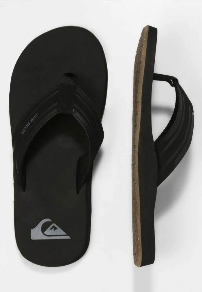 De gros ❤️ Quiksilver Chaussons - Black/black/brown ✨ 2 De gros ❤️ Quiksilver Chaussons - Black/black/brown ✨ – Image 2