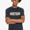 Vente flash 🤩 Quiksilver LINED UP - T-shirt Imprimé - Navy Blazer 👏
