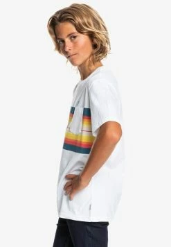 Meilleure vente 🎁 Quiksilver T-shirt Imprimé - White ✔️ -Quiksilver Soldes Boutique 2f250ad2473e4fe7af9f25ba75df3d5d