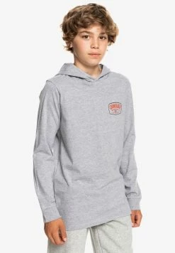 De gros ✔️ Quiksilver HIGH CLOUD - Sweat à Capuche - Athletic Heather 😀