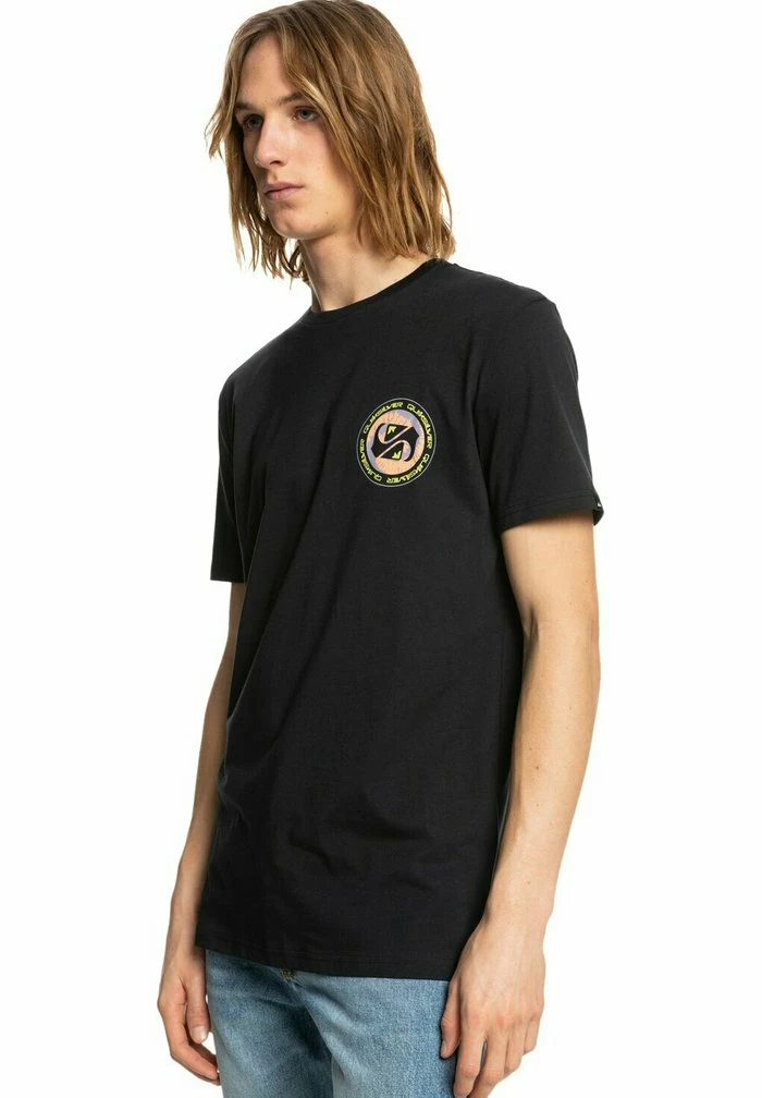 Grosses soldes ❤️ Quiksilver GOLDEN RECORD - T-shirt Imprimé - Black 🤩 4 Grosses soldes ❤️ Quiksilver GOLDEN RECORD - T-shirt Imprimé - Black 🤩 – Image 4