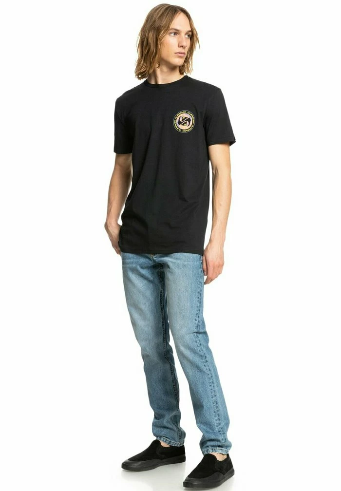 Grosses soldes ❤️ Quiksilver GOLDEN RECORD - T-shirt Imprimé - Black 🤩 2 Grosses soldes ❤️ Quiksilver GOLDEN RECORD - T-shirt Imprimé - Black 🤩 – Image 2