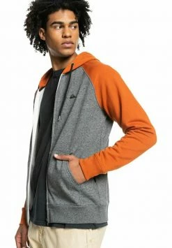 Acheter 😀 Quiksilver ESSENTIALS ZIP RAGLAN - Sweat à Capuche Zippé - Dark Grey Heather 😍 -Quiksilver Soldes Boutique 334b2c276b6746e0b98a5a910ff84713