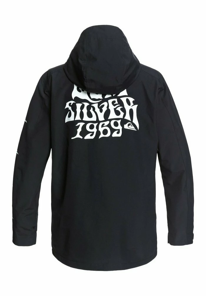 Tout neuf 🛒 Quiksilver Veste Imperméable - True Black 💯 4 Tout neuf 🛒 Quiksilver Veste Imperméable - True Black 💯 – Image 4