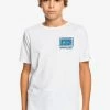 Promo 💯 Quiksilver RADICAL ROOTS SS YTH - T-shirt Imprimé - White 😀