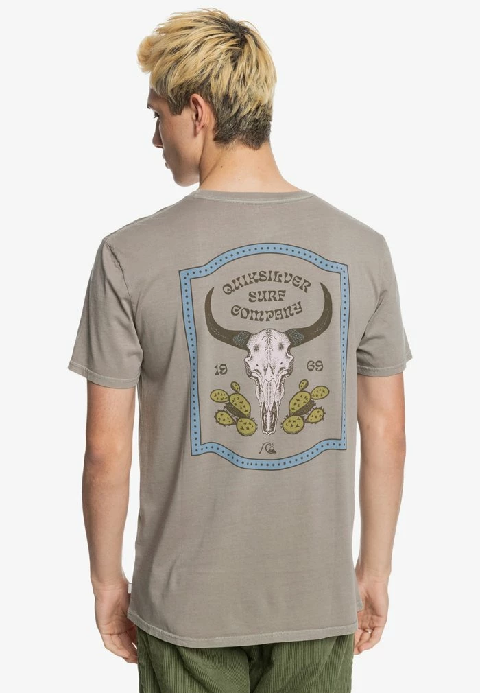 Vente flash 👏 Quiksilver T-shirt Imprimé - Beige 😍 3 Vente flash 👏 Quiksilver T-shirt Imprimé - Beige 😍 – Image 3