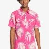 Meilleure vente 🎁 Quiksilver POP TROPIC - Chemise - Peach Pink Pop Tropic 🌟