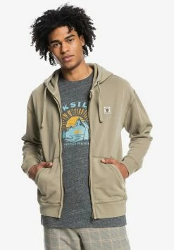 Promo 😍 Quiksilver TRIP AWAY - Sweat à Capuche Zippé - Fallen Rock ⭐