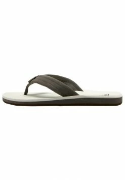 Le moins cher 👏 Quiksilver CARVER - Tongs - Grey/white/grey ⌛