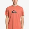 Top 10 ✔️ Quiksilver COMPLOGOSS - T-shirt Imprimé - Redwood 🔥
