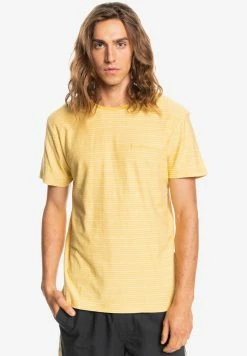 Remise ✔️ Quiksilver KENTIN MANCHES COURTES POUR EQYKT - T-shirt Imprimé - Yellow 🔥