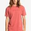 Offres 👍 Quiksilver NATURAL DYE -MANCHES COURTES POUR EQY - T-shirt Imprimé - Burnt Ochre 👏